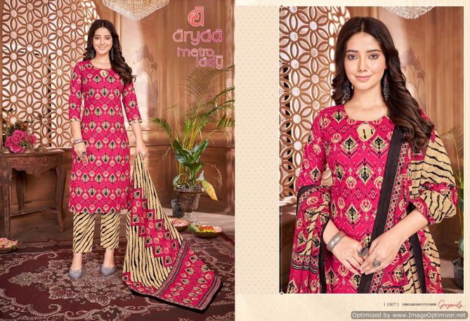 Metro Lady Vol 1 By Aryaa Printed Cotton Kurti With Bottom Dupatta Wholesale Price In Surat